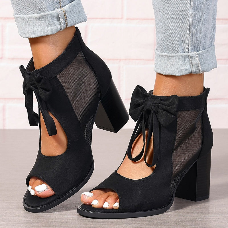 ✨Spring Specials✨Women’s Bow Open-Toe Chunky Heel Sandals
