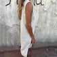 💖Limited Sale 50% OFF💖Women's Sleeveless Button Pocket V-Neck Dress