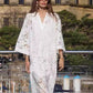 🌸Spring Specials🌸 Flowy Lace V-Neck Three-Quarter Sleeve Dress
