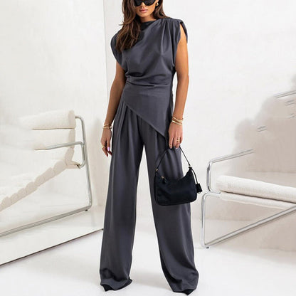 💕Big price reduction！💕 Women’s Elegant Solid Color Two-Piece Set