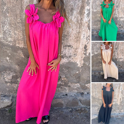 💕HOT SALE 50% OFF 💕Women’s Elegant Floral Strap Maxi Dress