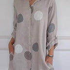 🌸Spring Specials💐 Women's Casual Printed Button-Down Shirt Dress