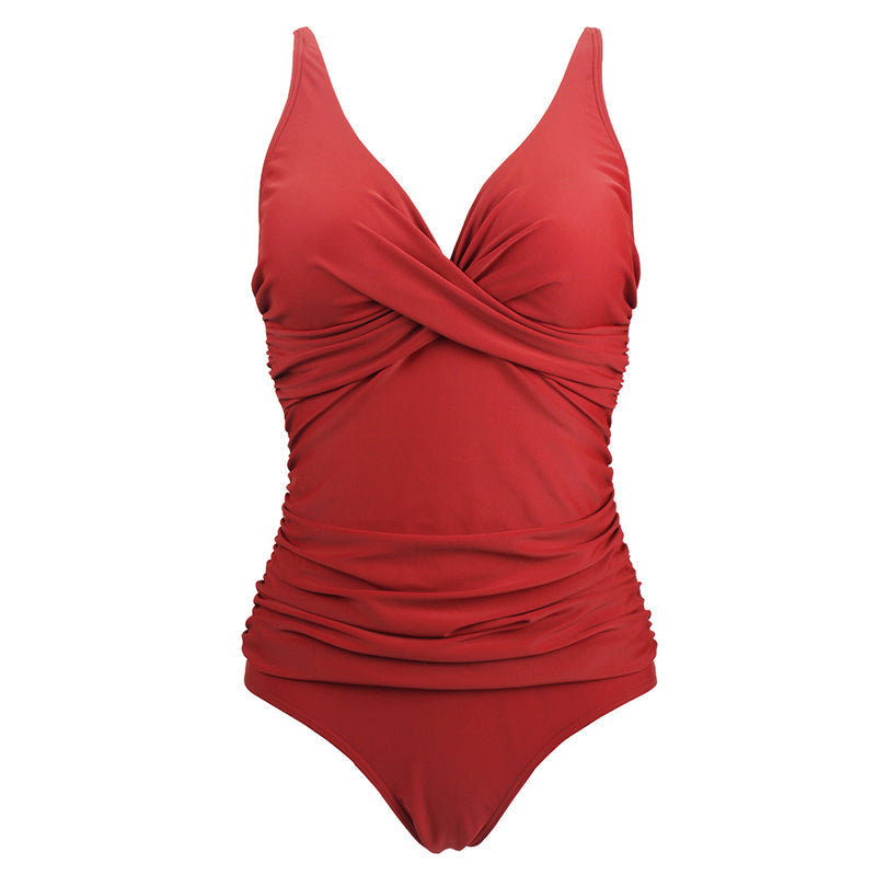 💕Spring New💕Women's One Piece Ruched Tummy Control Swimsuit