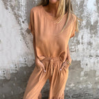 💕Spring New💕Women's Solid Color Casual Two-Piece Set