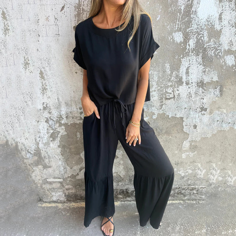 💕Spring New💕Women's Solid Color Casual Two-Piece Set