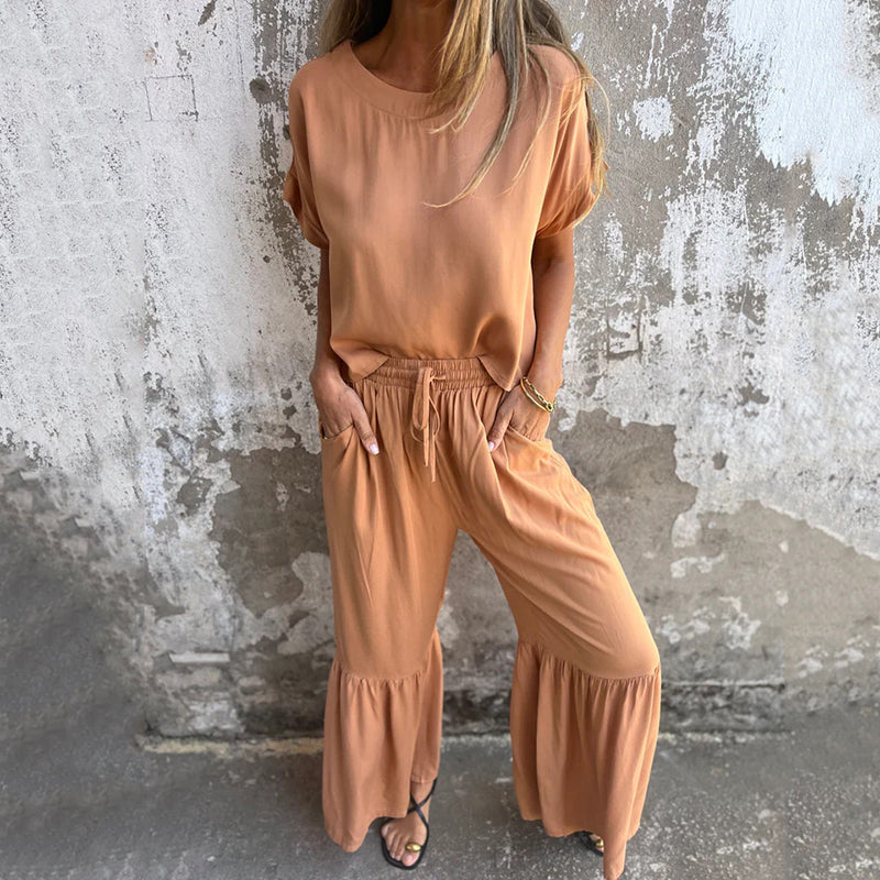💕Spring New💕Women's Solid Color Casual Two-Piece Set