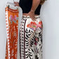 ✨Early Summer New✨Luxe Floral-Butterfly Print Satin Culottes