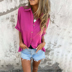 🌸Spring Specials🌸 Women's Casual Solid Color Loose Fit Shirt