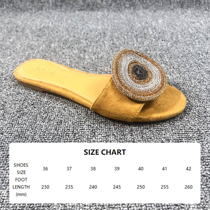 💕Spring New💕Women’s Elegant Rhinestone Slide Sandals