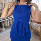 💙Spring Specials💙 Women's Multi-Wear Solid Color Deep V-Neck Chiffon Casual Dresses