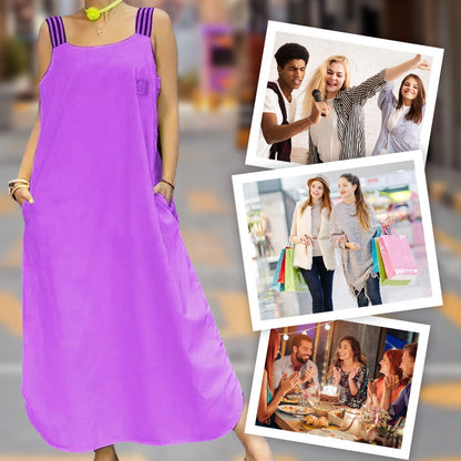 🌸Spring Specials💐Wide Strap Maxi Dress with Pockets