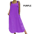 🌸Spring Specials💐Wide Strap Maxi Dress with Pockets