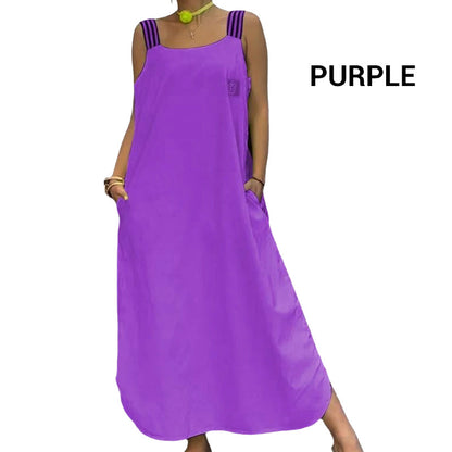 🌸Spring Specials💐Wide Strap Maxi Dress with Pockets