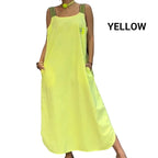 🌸Spring Specials💐Wide Strap Maxi Dress with Pockets