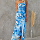 🌸Spring Specials🌸Women's Elegant Floral Print Ruched One-Shoulder Dress