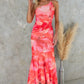 🌸Spring Specials🌸Women's Elegant Floral Print Ruched One-Shoulder Dress