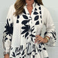 💙LAST DAY SALE 50% OFF💙V-Neck Floral Flared Sleeve Ruffle Hem Top