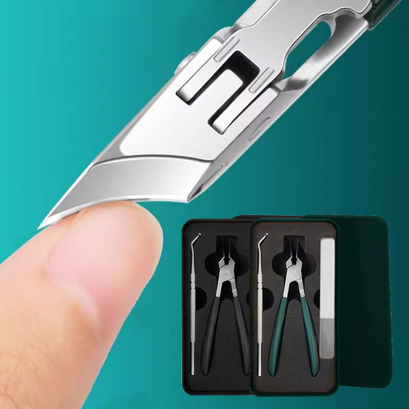 🔥Hot Sale 50%🔥 Anti-Splash 25° Slant Edge Nail Clipper 3-Piece Set