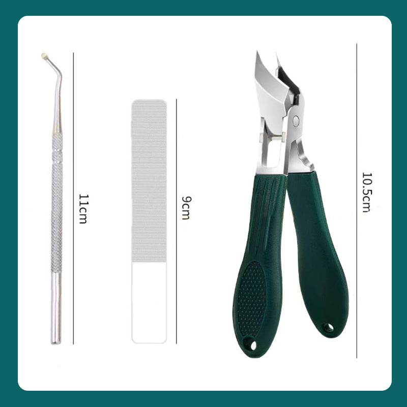 🔥Hot Sale 50%🔥 Anti-Splash 25° Slant Edge Nail Clipper 3-Piece Set