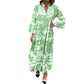 💖Hot Sale 50% OFF🌸Bohemian printed V-Neck maxi dress