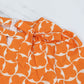 🌸Spring Specials💐 Women’s Trendy Orange Printed Dress with 3/4 Sleeves