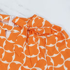 🌸Spring Specials💐 Women’s Trendy Orange Printed Dress with 3/4 Sleeves