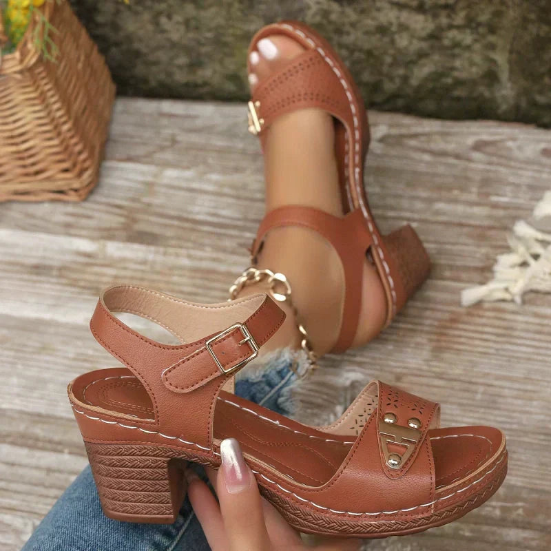 🔥Hot Sale 50% OFF Only Today👡Women's Chunky Heel Sandals