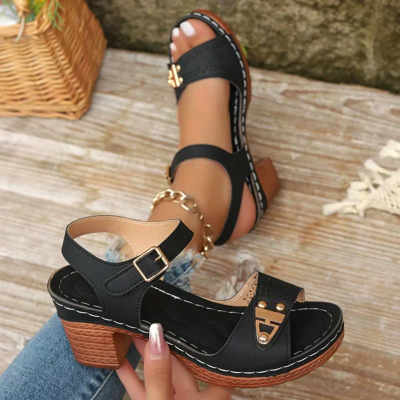 🔥Hot Sale 50% OFF Only Today👡Women's Chunky Heel Sandals