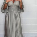 💕Spring New💕Women's Flowy Ruffle High Waist Dress