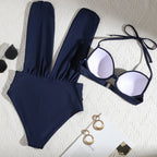 🏖️Last Day Special Sale 49% OFF🩱Summer Explosion Women's Tie Solid Color Swimsuit 2-PCS Set