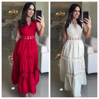 ✨Early Summer New✨V-Neck Sleeveless Dress with Cut-Out