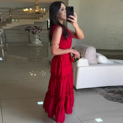 ✨Early Summer New✨V-Neck Sleeveless Dress with Cut-Out