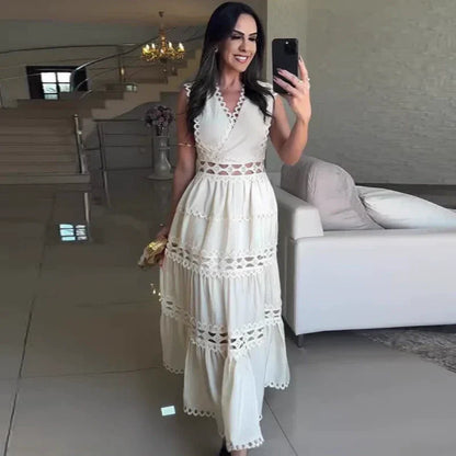 ✨Early Summer New✨V-Neck Sleeveless Dress with Cut-Out