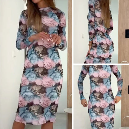 🌸Spring Specials🌸Dusk Rose Slim-Fit Midi Dress