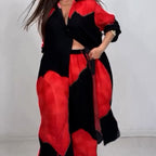 🩷Summer Special Offer🌼Full Button Down Long Shirt & Drawstring Pants Set