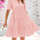 🌸Spring Specials🌸Women's Elegant Hollow Out Lace Ruffle Casual Mini Dress