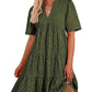 🌸Spring Specials🌸Women's Elegant Hollow Out Lace Ruffle Casual Mini Dress
