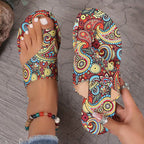 💕Limited-time 50% sale⏳Bohemian Style Lightweight Flat Sandals