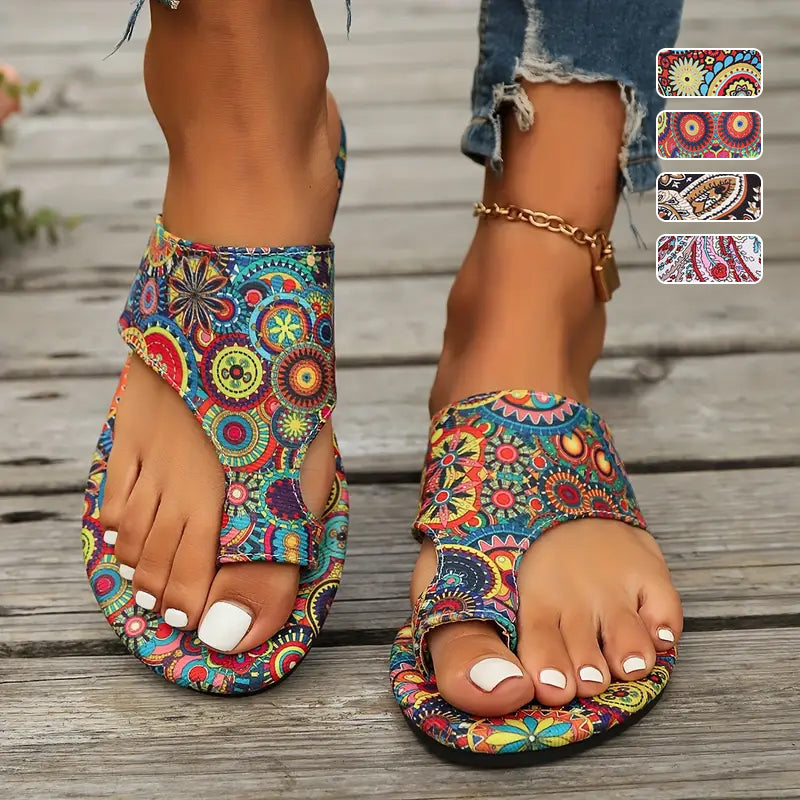 💕Limited-time 50% sale⏳Bohemian Style Lightweight Flat Sandals