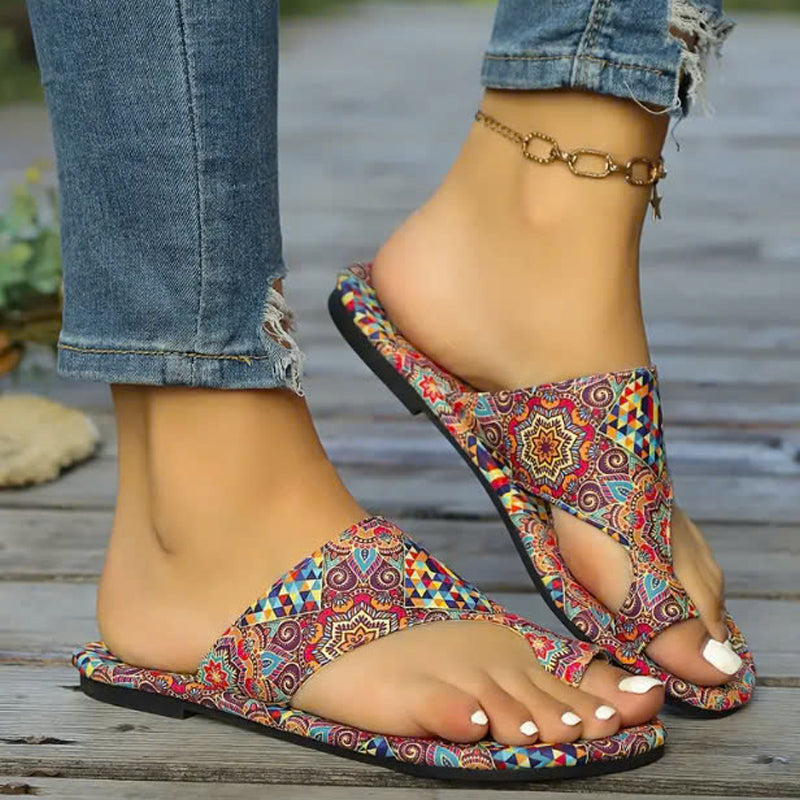 💕Limited-time 50% sale⏳Bohemian Style Lightweight Flat Sandals