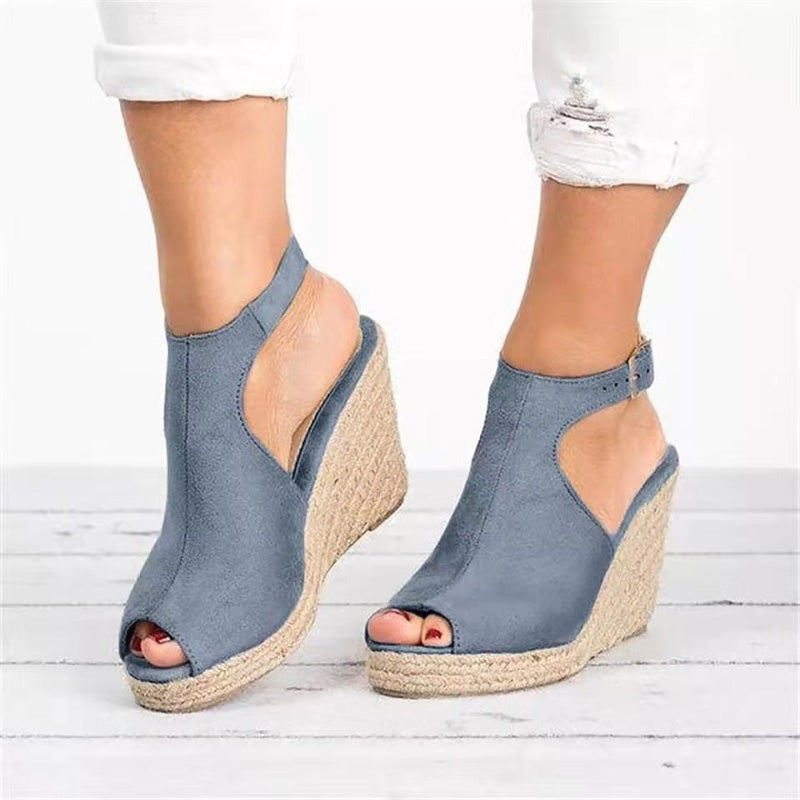 ✨Early Summer New✨Women's Ankle Strap Wedge Platform Sandals