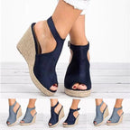 ✨Early Summer New✨Women's Ankle Strap Wedge Platform Sandals