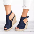 ✨Early Summer New✨Women's Ankle Strap Wedge Platform Sandals