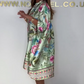 🌸LAST DAY SALE 50% OFF🌸Loose V-Neck Half-Button Front Floral Dress