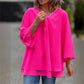 🌸50% OFF🌸Double-Layer V-neck Zipper 3/4 Sleeves Soft Tops