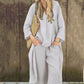 🌸🌸🌸Women's Summer Loose Pocket V-Neck 2-Piece Set（🔥50% OFF）