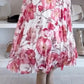 🌸Seasonal dress 50% OFF🌸Floral Print Off-Shoulder Top & Maxi Skirt Two-Piece Set