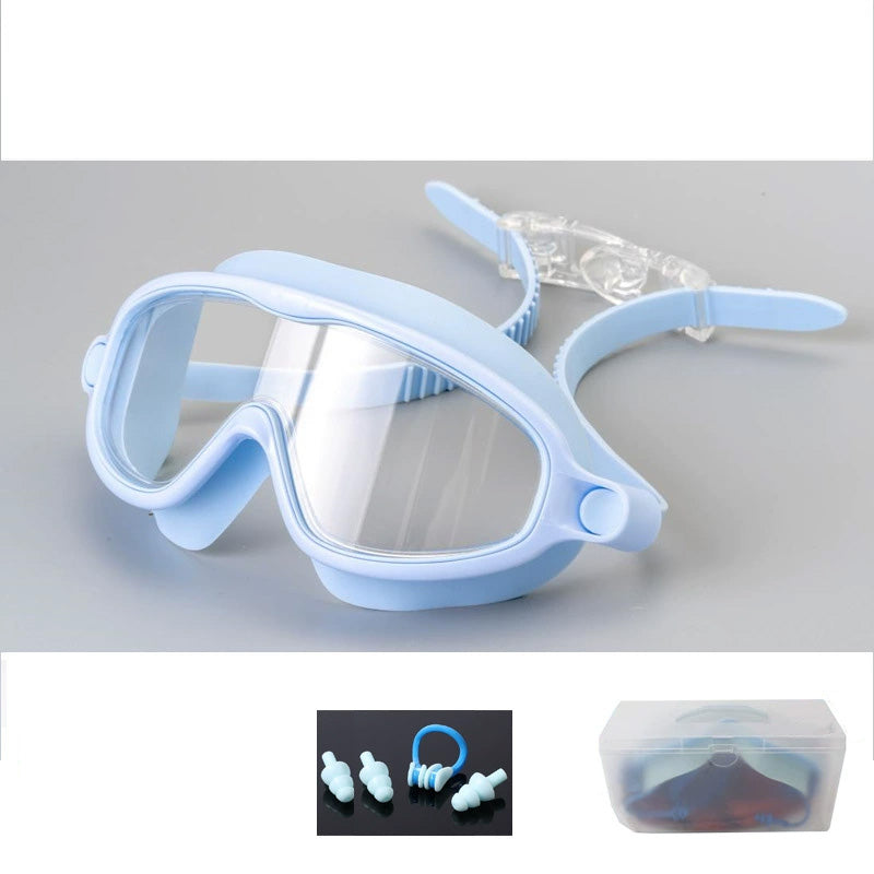 🏊‍♂️Anti-Fog Swimming Goggles for Kids with Nose Clip & Ear Plugs