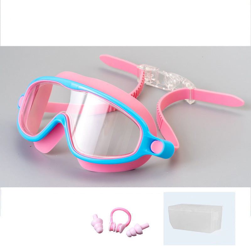 🏊‍♂️Anti-Fog Swimming Goggles for Kids with Nose Clip & Ear Plugs