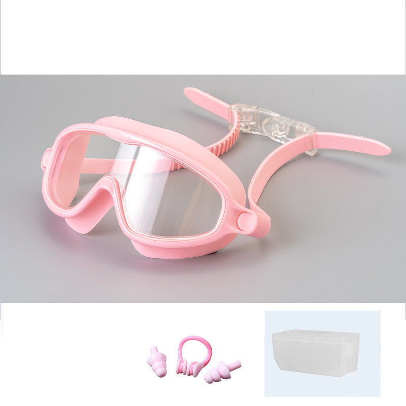 🏊‍♂️Anti-Fog Swimming Goggles for Kids with Nose Clip & Ear Plugs